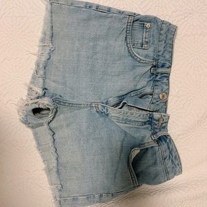 Topshop Denim Cutoff Shorts